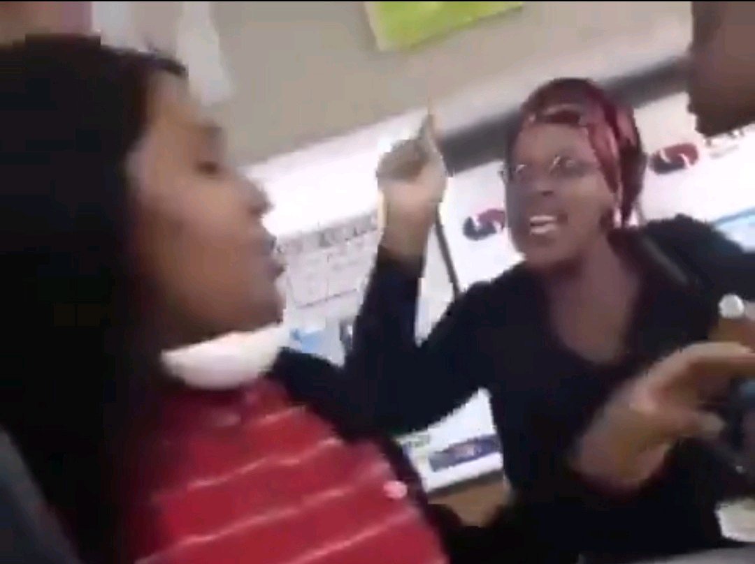 Woman confronts a SPAR cashier and accuses her of dating her husband