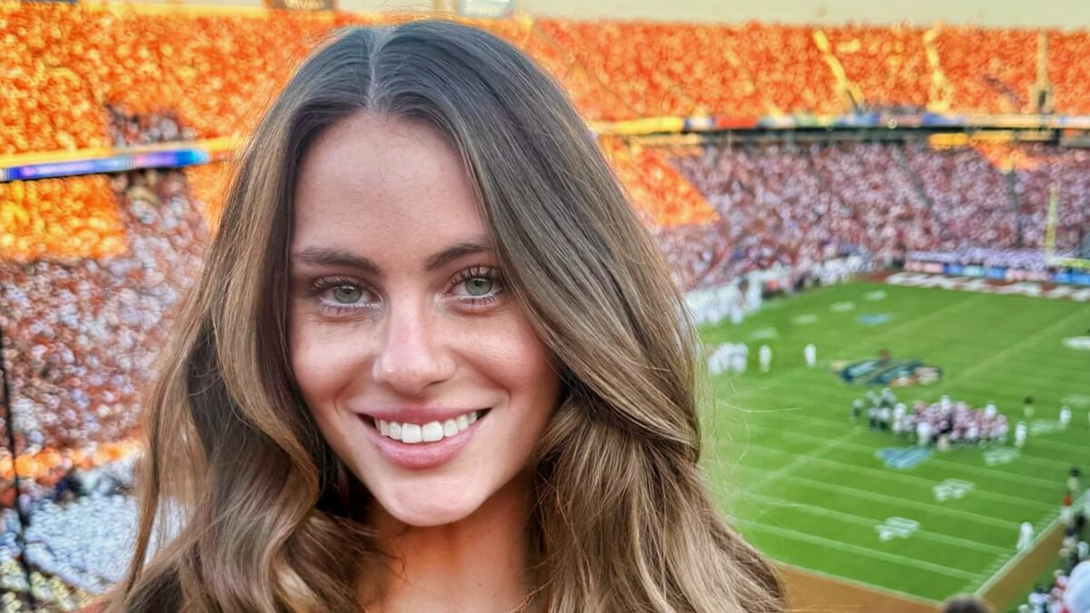 Female Texas Longhorns Fan Was Putting On A Show In The Stands With Her Risky Low-Cut Outfit At Red River Rivalry Game [PHOTOS]