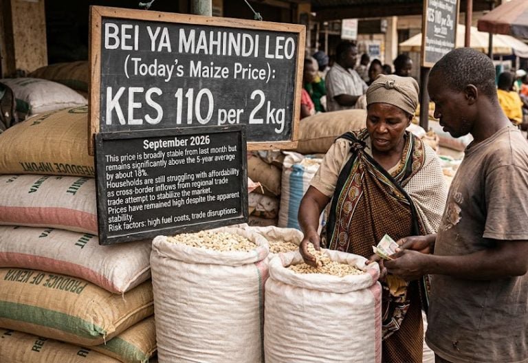 Kenya maize prices stay steady yet remain 18% above 5-year average – report