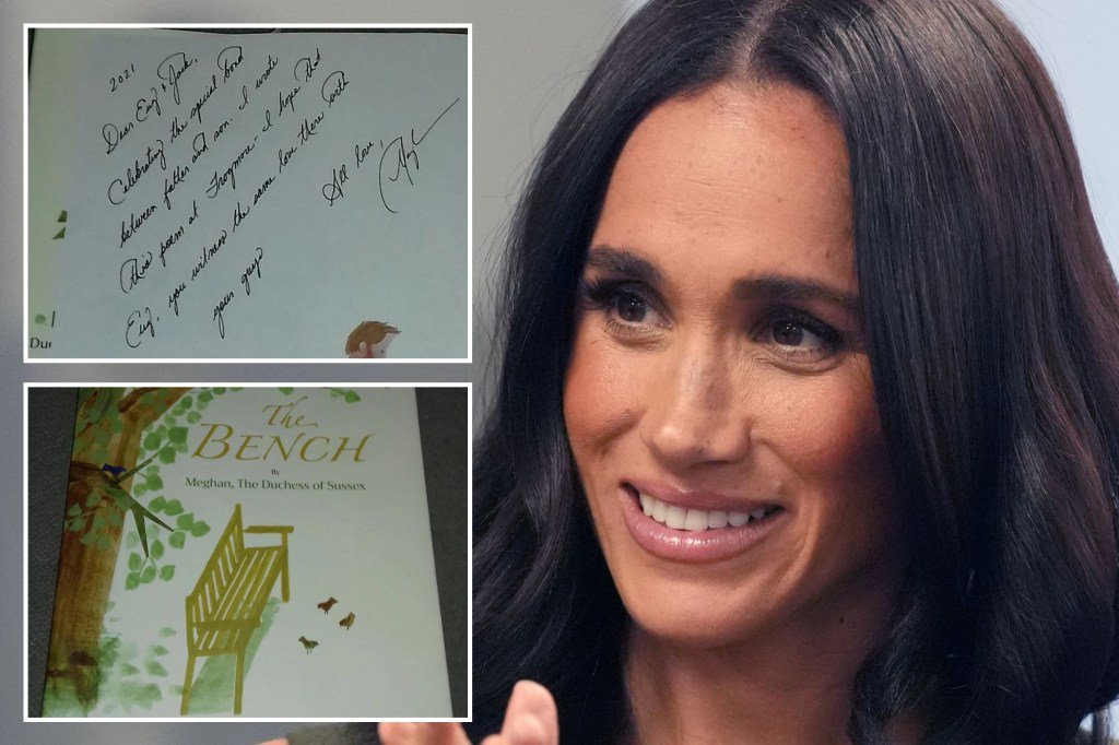 Meghan’s kids’ book ‘gifted to Princess Eugenie’ with personal calligraphy note ‘for sale on EBAY’