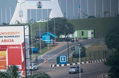 Military tanks, personnel stationed at Abuja city gate ahead of Obi-Kwankwaso mega march