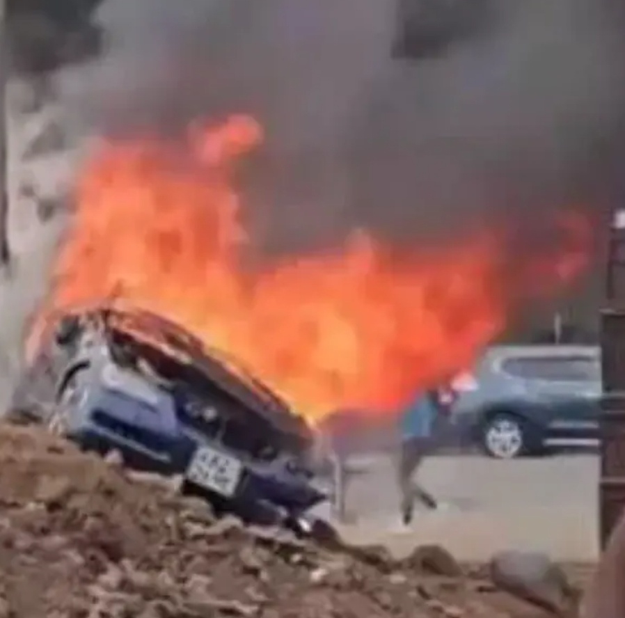 SAD NEWS:Three Dead After Boda Boda Riders Torch Car Following Ngong Road Crash Near Talanta Stadium