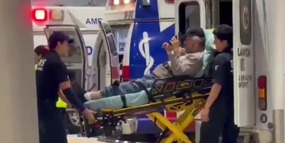 Eight passengers rushed to hospital after severe turbulence on flight as plane forced to make emergency landing