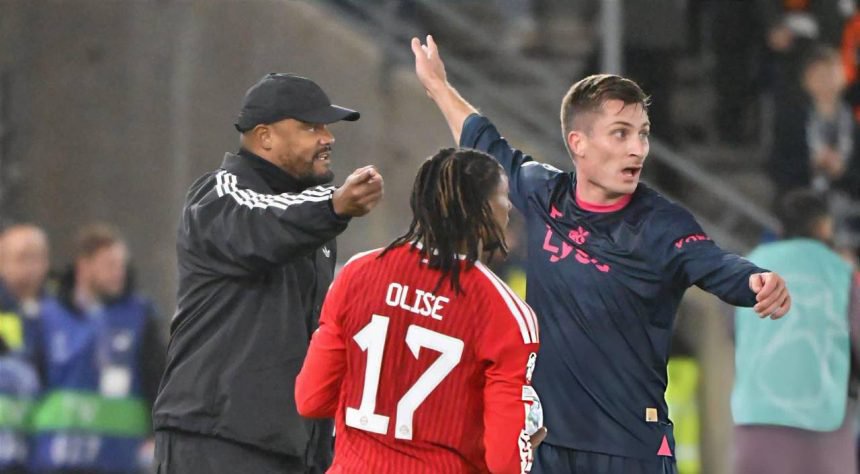 His opponent outsmarted him — Kompany on Olise’s red card