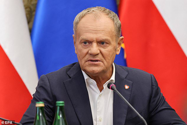 Man is arrested after ‘threats and plans to attack’ Polish Prime Minister Donald Tusk and his Defence Minister