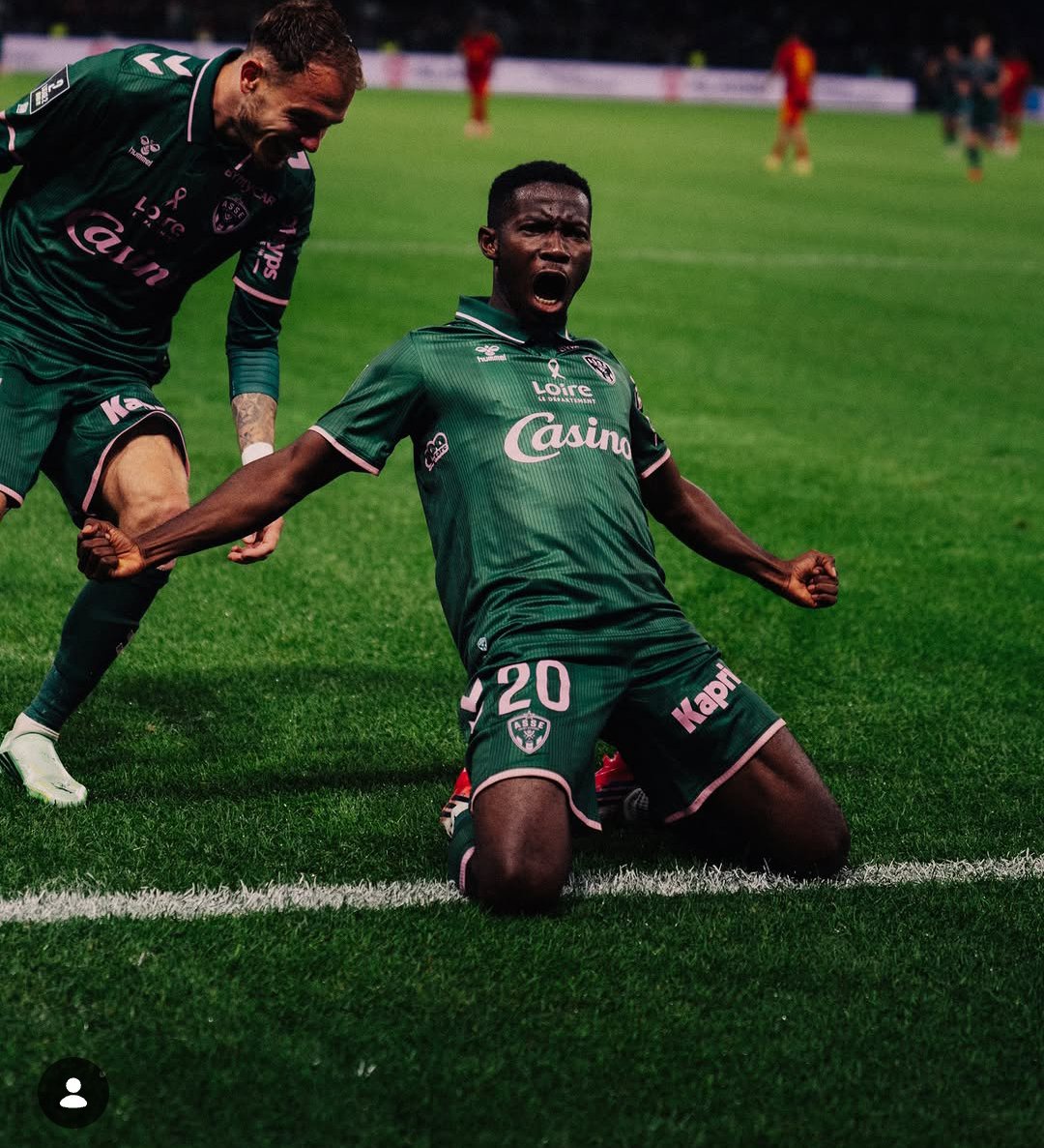 AS Saint-Étienne in contract extension talks with Ghana’s Augustine Boakye