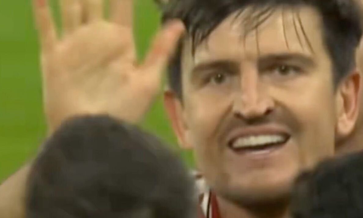 Harry Maguire humiliated as unseen footage from Man Utd draw with Tottenham goes viral