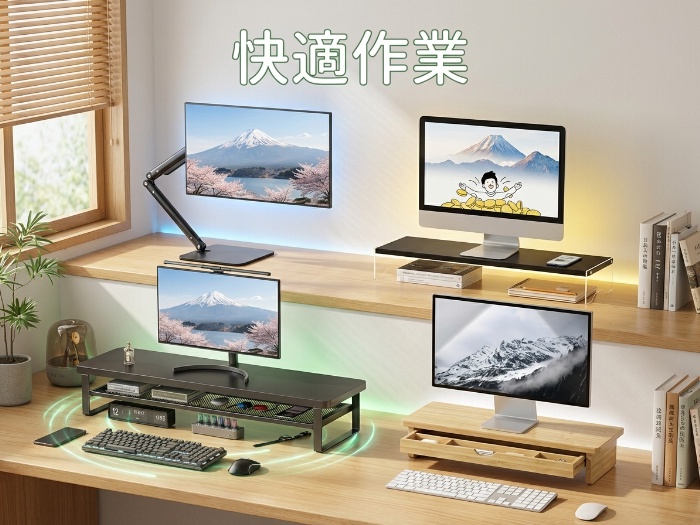 ホームオフィスを快適に！おすすめモニタースタンド特集