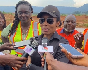 Zanetor Agyeman-Rawlings storms Osino galamsey site, demands urgent action