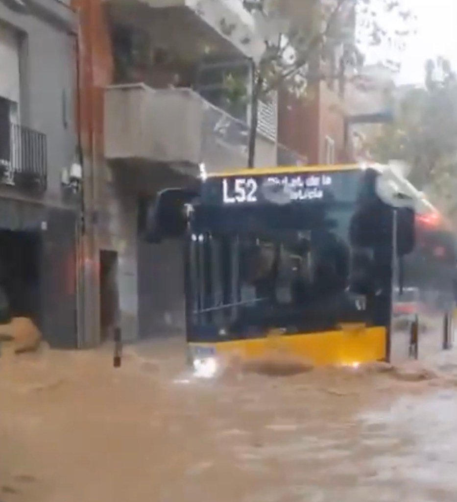 Spain on ‘red alert’ as torrential rain & flash floods batters tourist hotspots sparking flight chaos