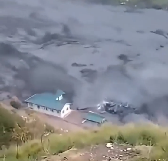Nepal hit by flash floods again as homes were swept away and locals urged to evacuate – just weeks after flood disaster