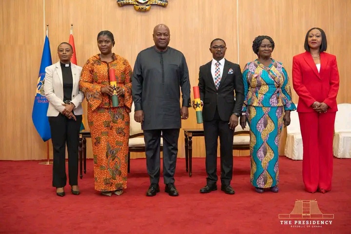 Ghanaians React as Mahama Poses With New EC Deputy in New Photos