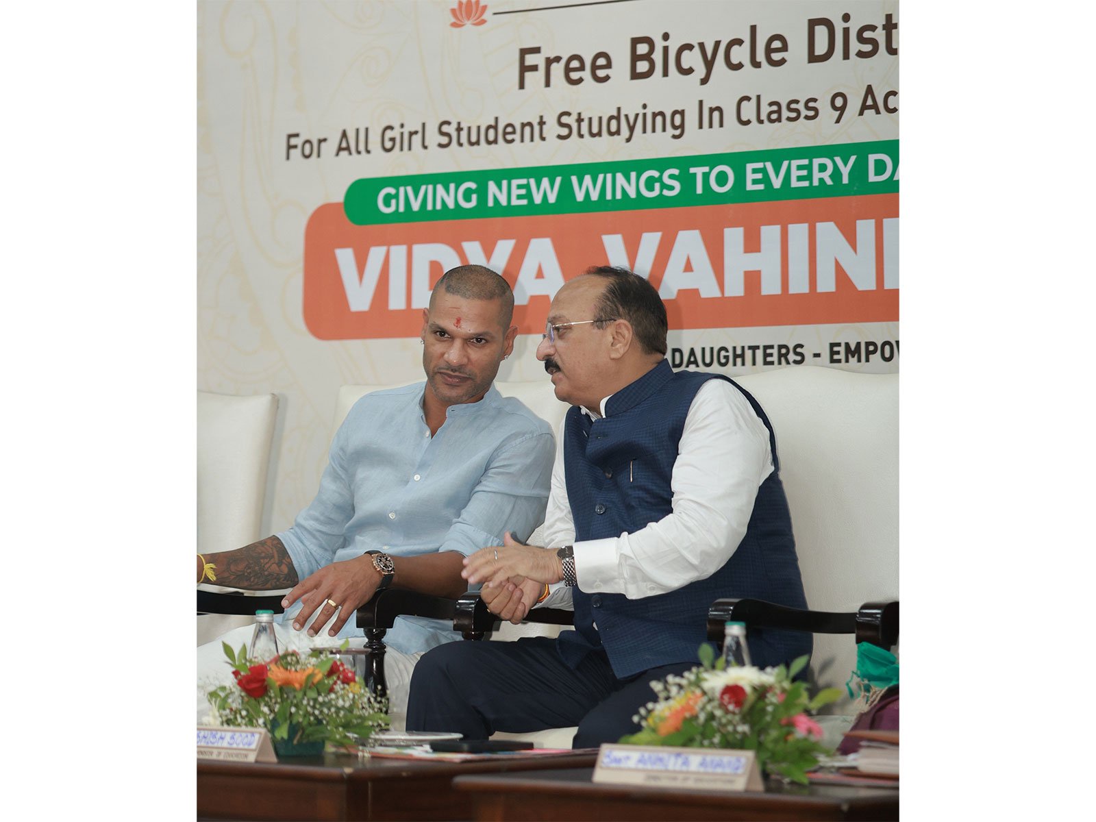 Delhi Minister Ashish Sood, Shikhar Dhawan inaugurate new STEM Lab at CM Shri School in Janakpuri under Seva Sankalp Abhiyan