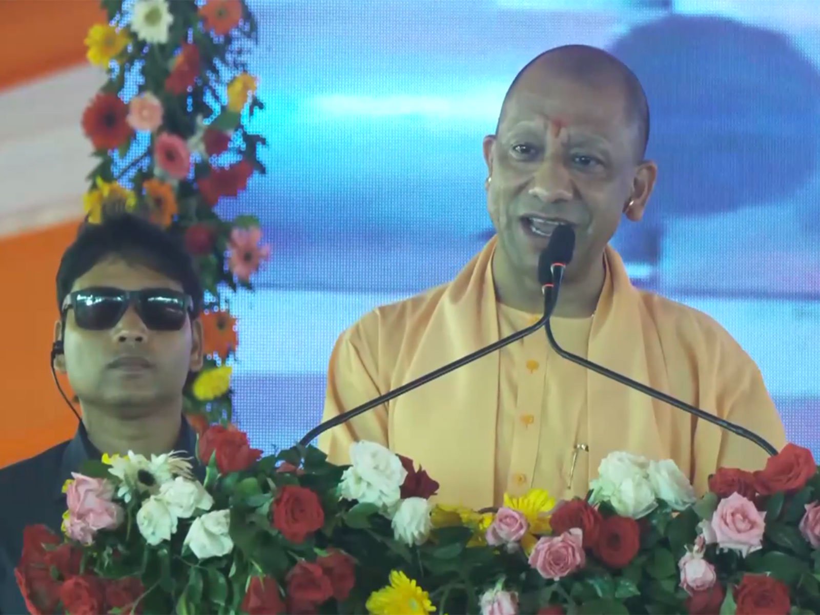 UP CM Adityanath  inaugurates 50th India Carpet Expo in Bhadohi, launches 112 projects worth Rs 1,340 cr