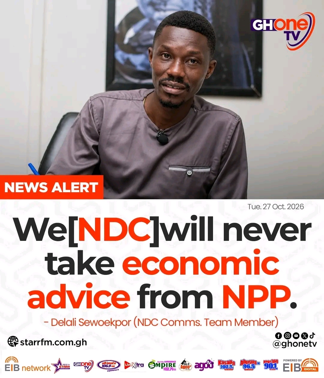 NDC Will Never Take Economic Advice From NPP – Delali Serwoepkor
