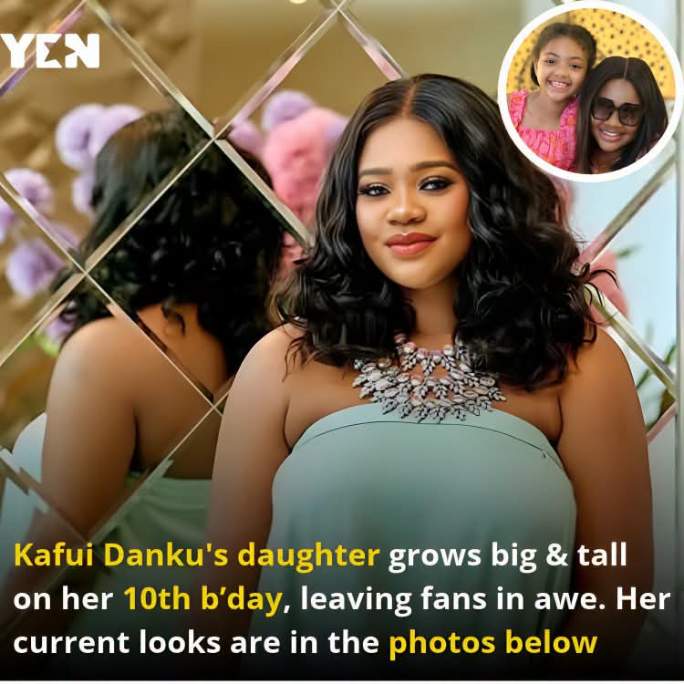 Actress Kafui Danku’s Daughter Baby Lorde Turns 10, Fans React to Her Stunning New Look