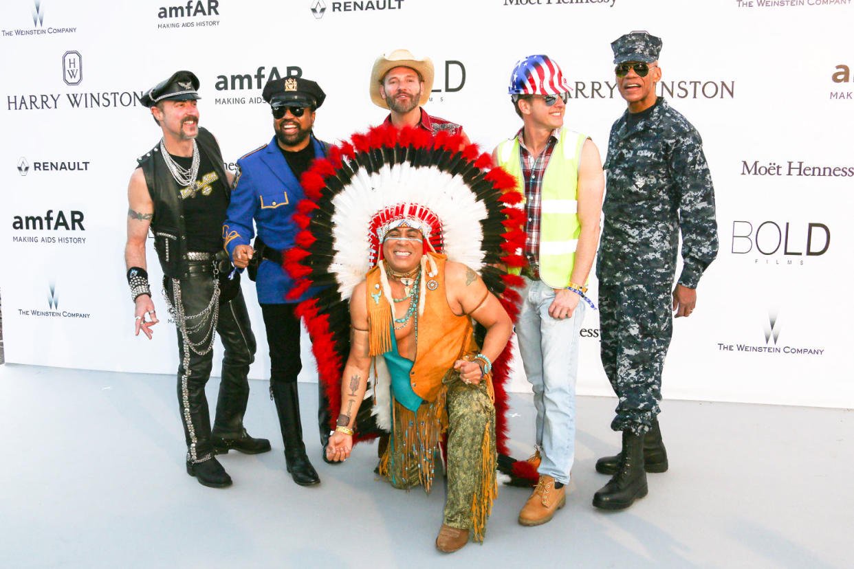 Eric Anzalone, Ray Simpson, Jim Newman, Felipe Rose, Bill Whitefield and Alex Briley of the band "Village People." (Toni Anne Barson / FilmMagic)
