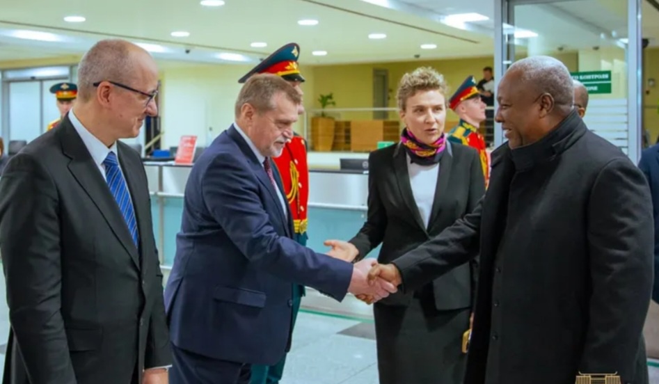 Mahama Arrives in Moscow to Meet Putin and Push for Ukraine Ceasefire