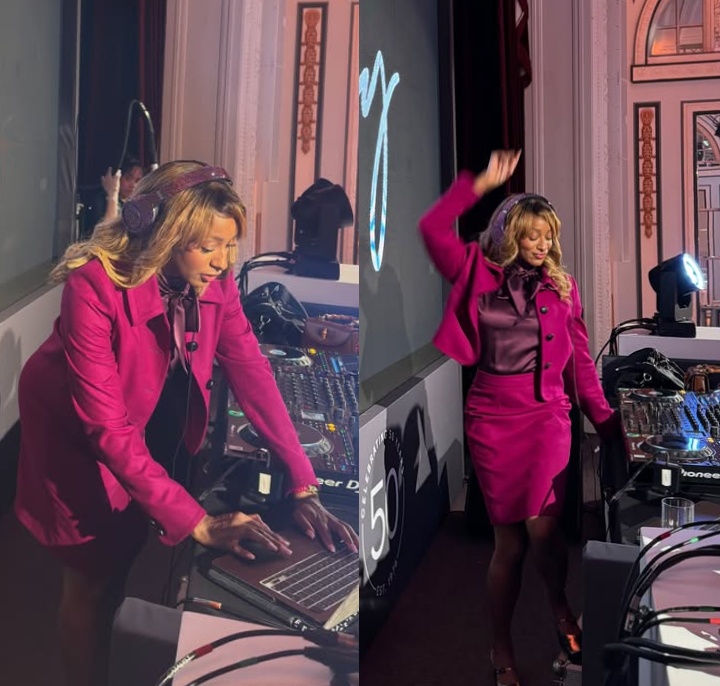 DJ Cuppy, Spotted Performing at a Luxurious Event in the United States