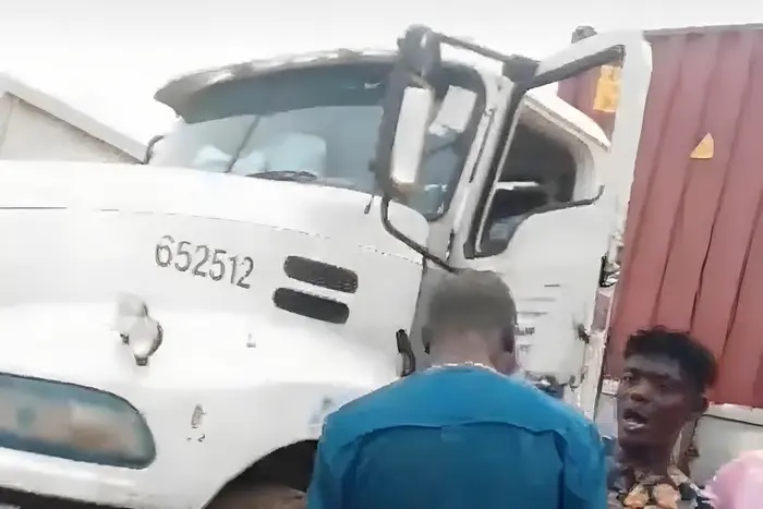 VIDEO: Netizens demand justice after Indian employer beats Nigerian truck drivers with stick