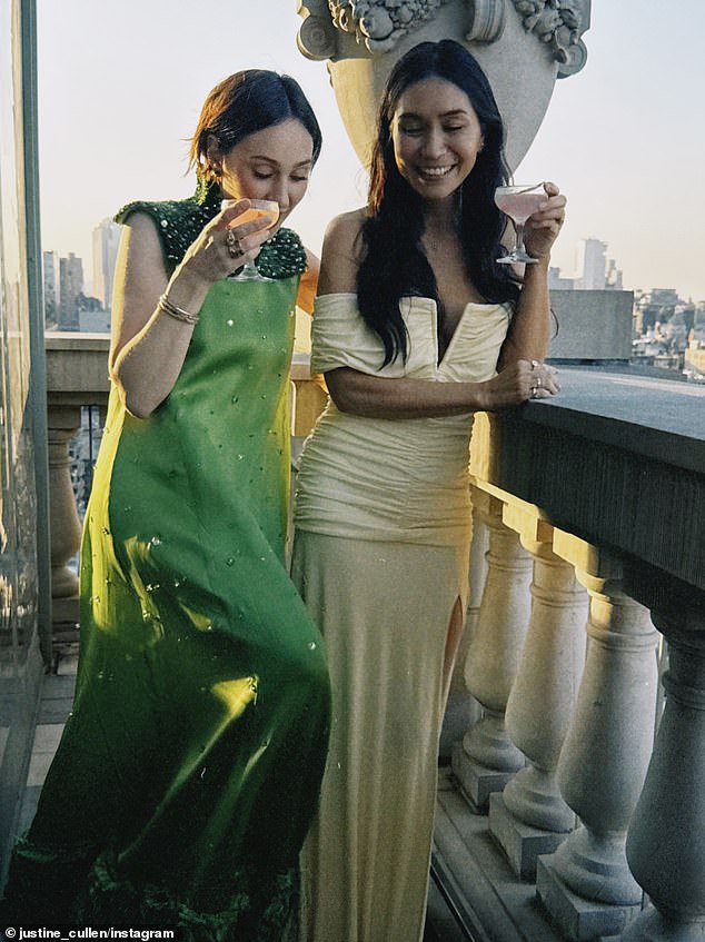 Zoë Foster Blake is reunited with fellow former magazine editor at Rebecca Harding and Andy Lee’s wild wedding reception after whispers they had ‘drifted apart’