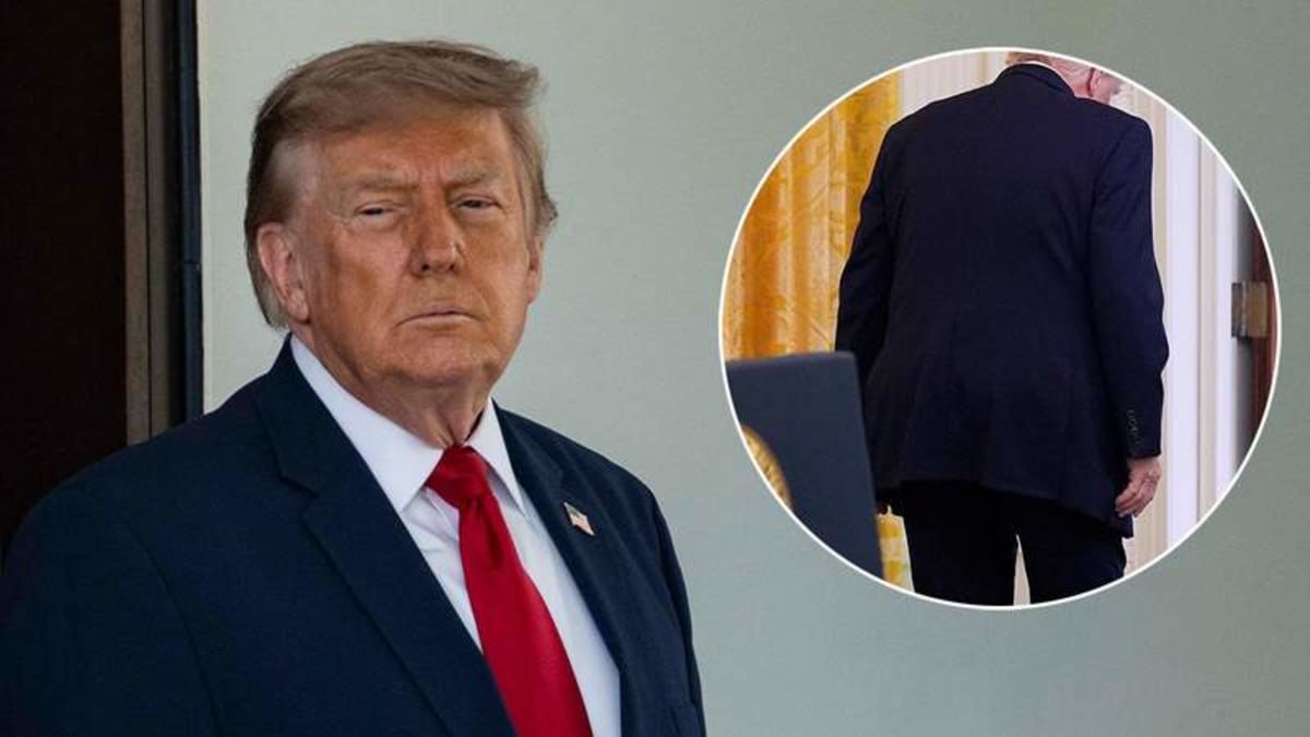 Donald Trump Appears to Have a Box-Like Bulge Protrude From His Suit Jacket During White House Ceremony, Raising Eyebrows