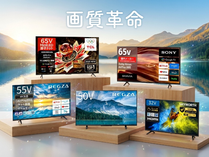 最新テクノロジーで充実のテレビライフを！