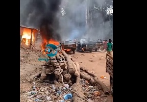 Galamsey crackdown: NAIMOS taskforce destroys cars, motorcycles at Essaman