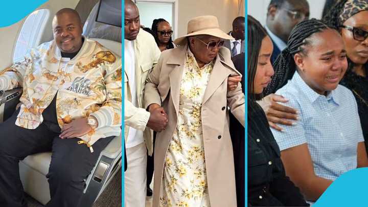 Lucy Muteke’s Mother Breaks Down as Bodies of Daughter and Wicknell Arrive For Burial