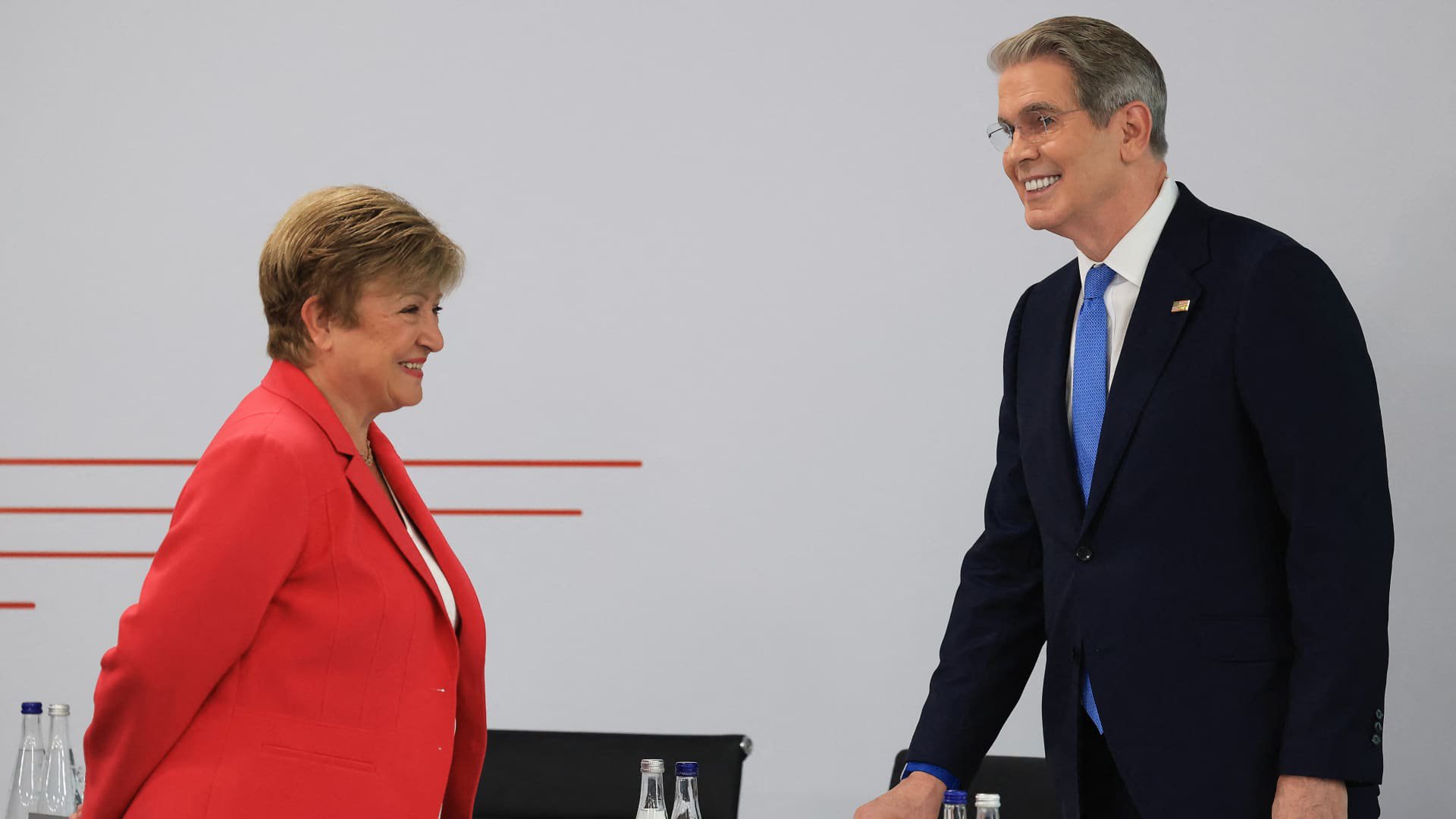 Scott Bessent’s growth plans aren’t enough to tame surging deficit and debt pile, IMF chief says