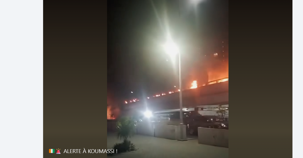 Un gbaka prend feu sur l’échangeur de Koumassi