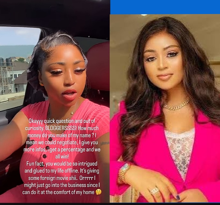 “How Much Money Do You Make Off My Name” — Reactions as Regina Daniels Calls Out Bloggers Online