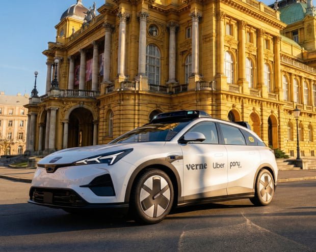 Uber begins self-driving robotaxi trial in Manchester