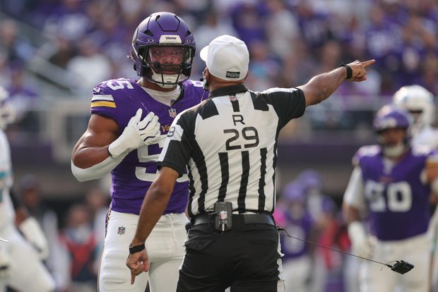 NFL suspends referee Adrian Hill 1 game for unprofessional conduct following Vikings-Dolphins game