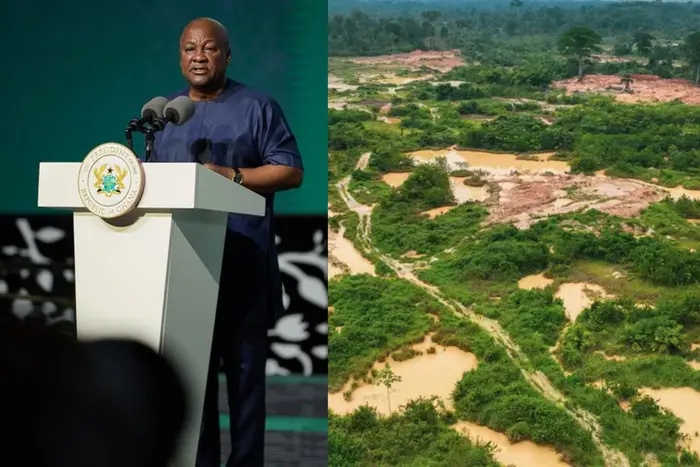 GH¢200m allocated to reclaim 5,000 acres of galamsey-damaged land from 2027 – Mahama