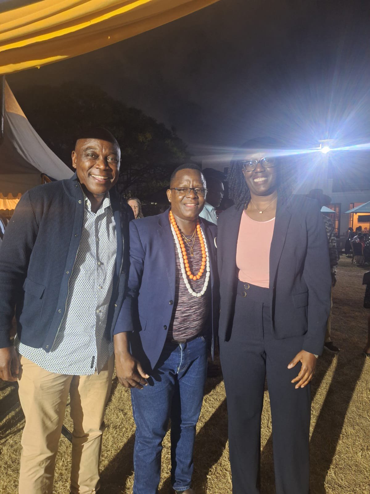 Caroli Engage With Rosemary Odinga During the Club Memorial for the Late Raila