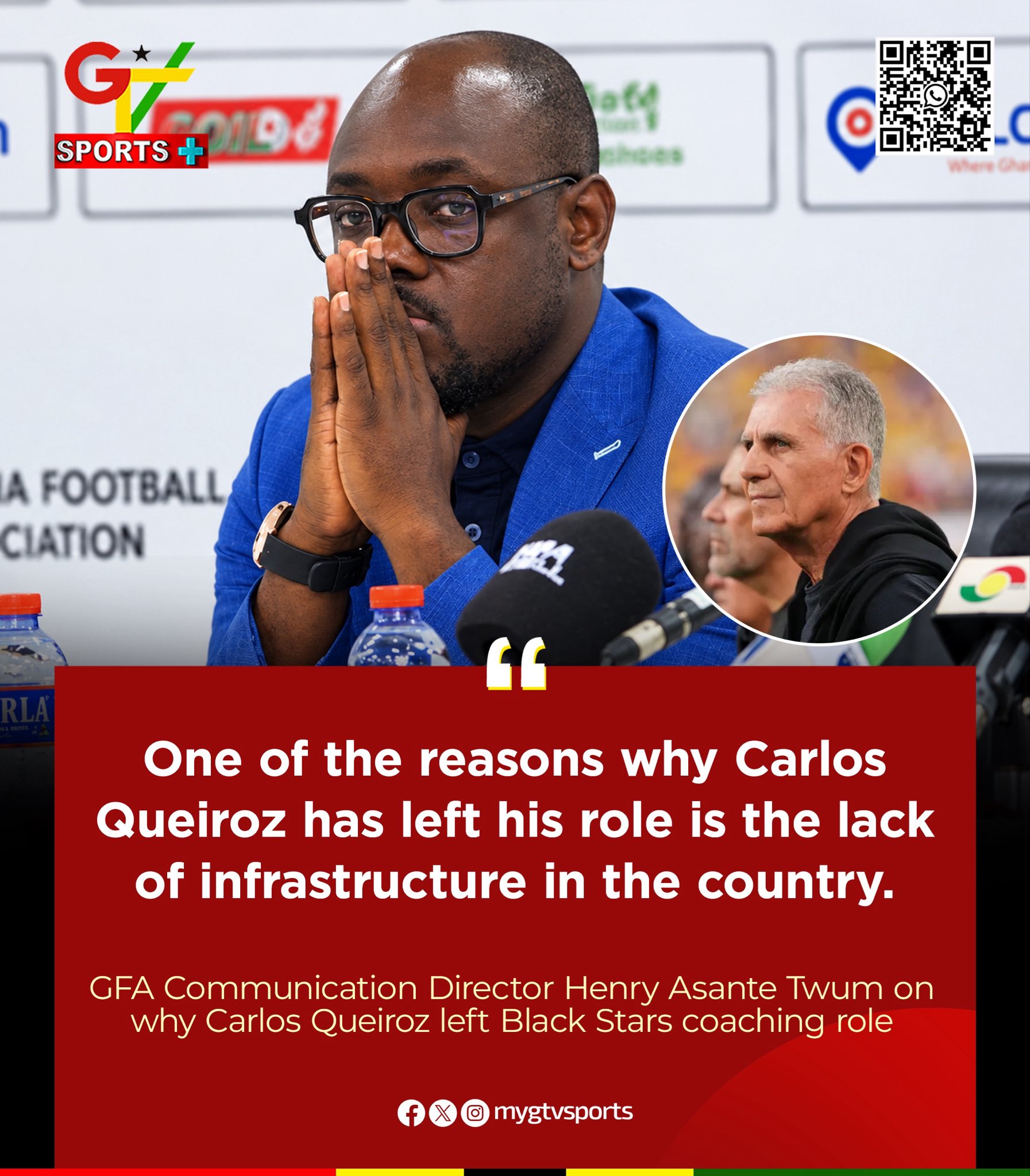 GFA Finally Confesses The Real, Embarrassing Reason Carlos Queiroz Abandoned Black Stars