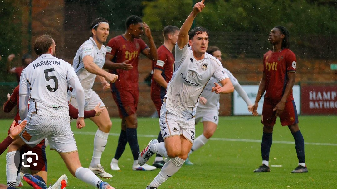Ghana-prospect sensation starlet Bright Siaw scores his second goal for Hampton & Richmond Borough in the National League South