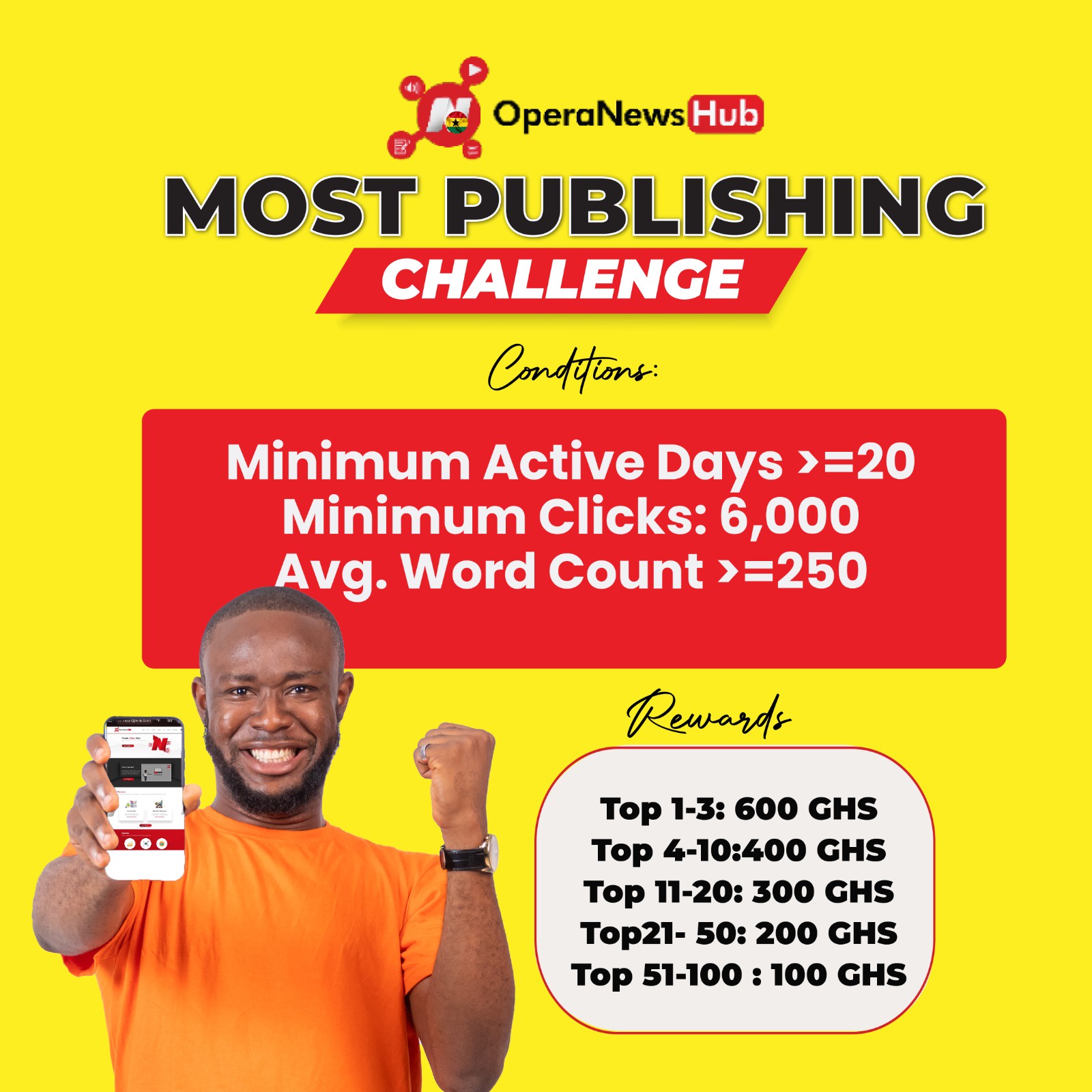 Another Chance to WIN Big: GHs 15,000 Total Bonus Up for Grabs in Opera NewsHub