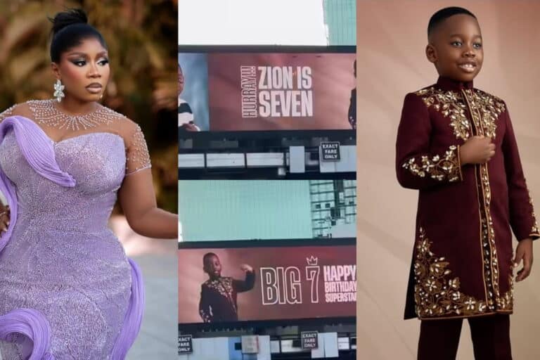 Wumi Toriola Marks Son’s 7th Birthday With Billboard