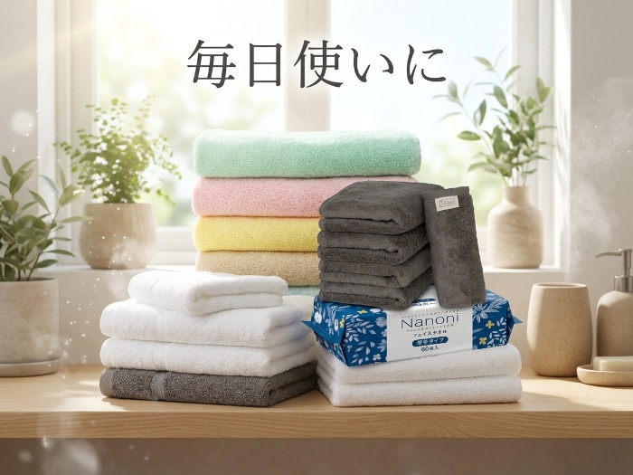 タオル選びで日常が変わる。用途別おすすめ4選