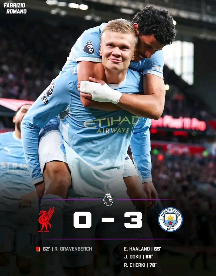 Liverpool Humiliated at Anfield as Manchester City Run Riot in Stunning 3-0 Victory