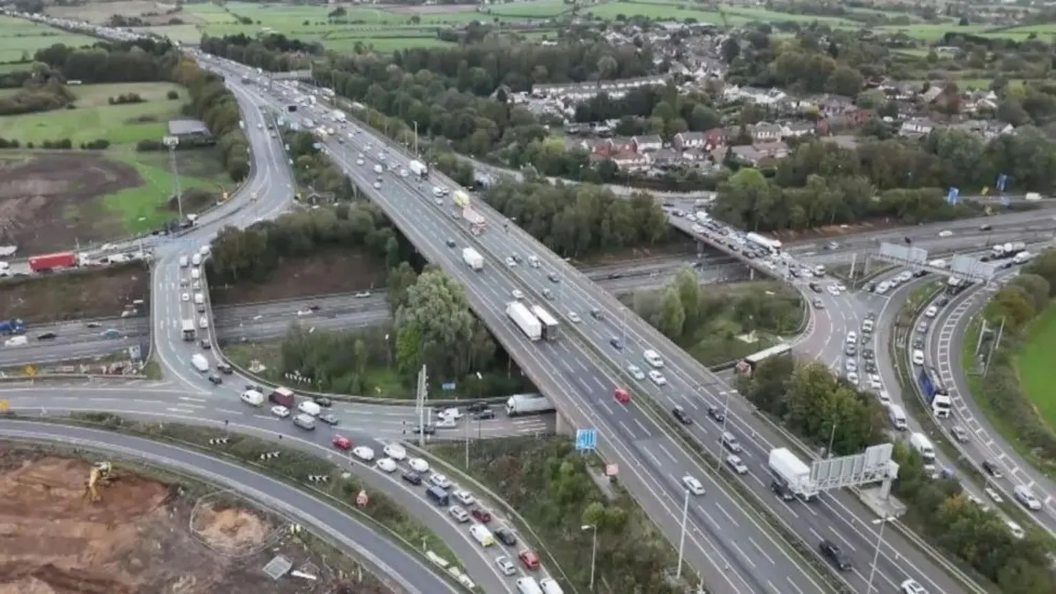 Long delays as stretch of M60 closed during police incident
