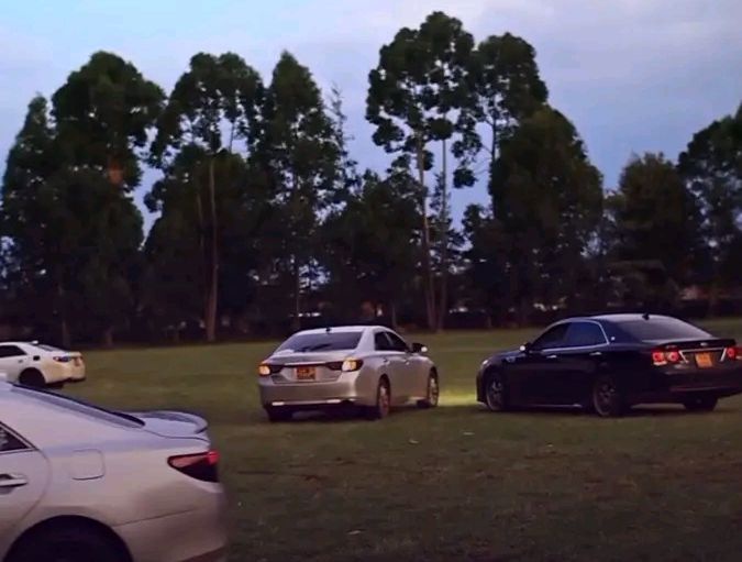Two Toyota Mark X Cars Crash in Dramatic Eldoret Drifting Stunt