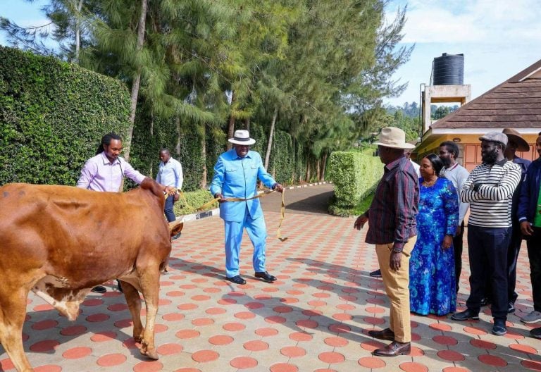Eugene Wamalwa Visits Gachagua in Wamunyoro, Donates Bull as Opposition Consultations Continue