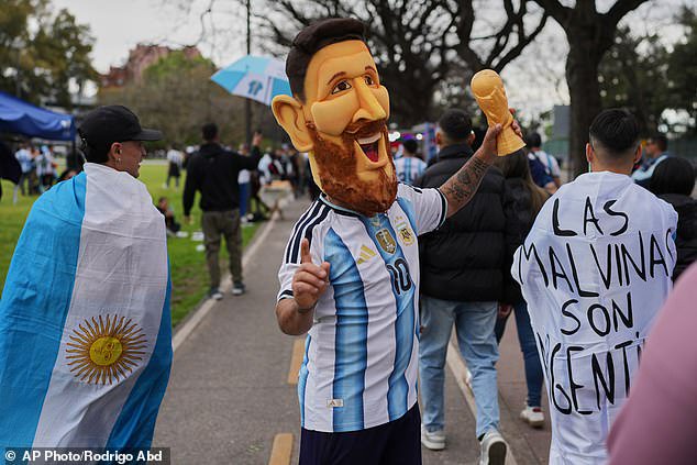 Argentina fans descend on Buenos Aires for glimpse of Lionel Messi as legend prepares for final game for his country