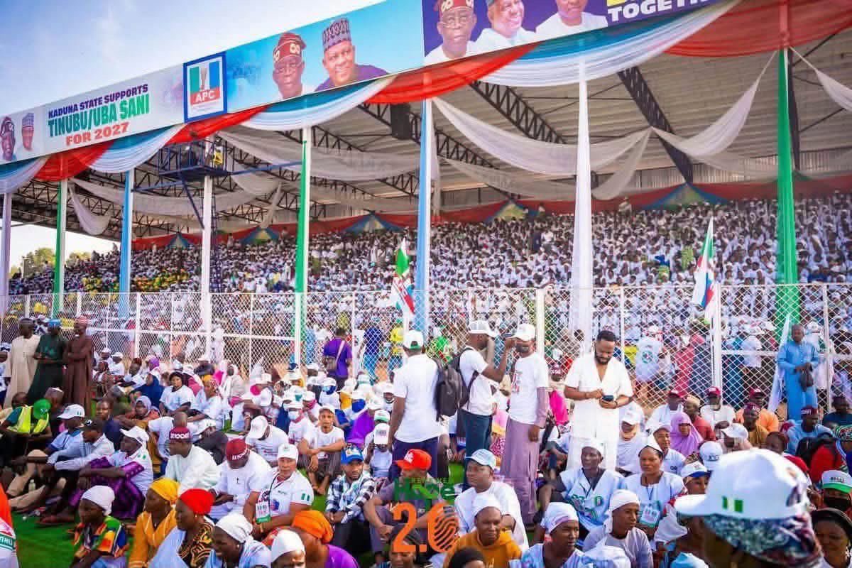 PHOTO NEWS : Kaduna Agog for Tinubu’s Campaign Flag-off