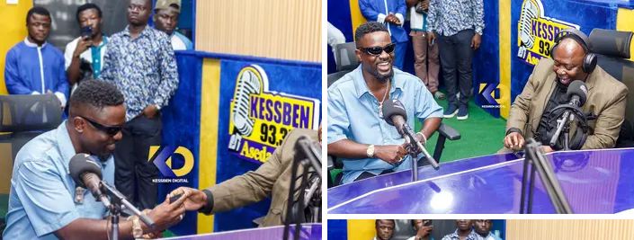 Sarkodie Honoured By Asantehene As Manhyia Palace Presents Prestigious Badge At Kessben FM Studios