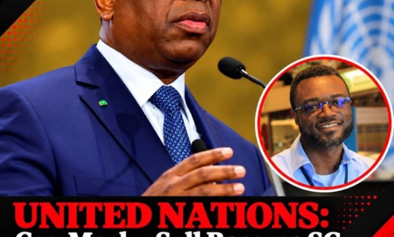 The Anglophone Conflict and the Race for the Next UN Secretary-General: Does Macky Sall Offer a Prospect for Peace?