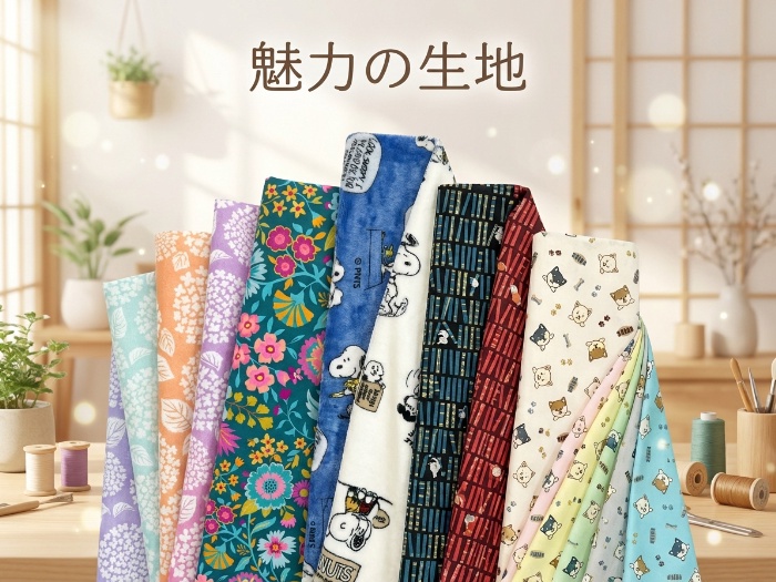 手作りを楽しむための生地特集